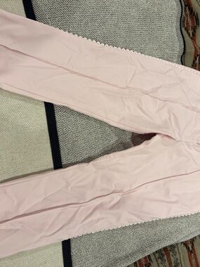 Ted Baker Pale Pink lace trim ankle pants